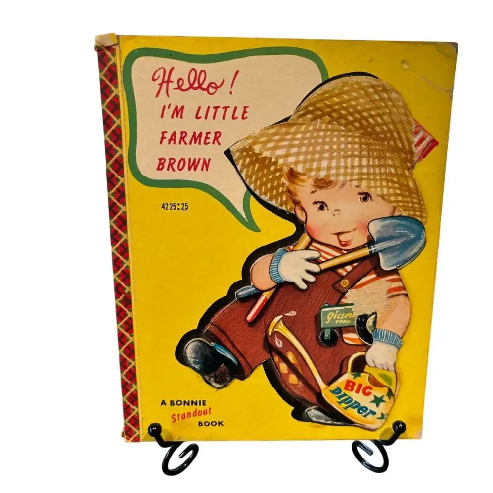 VTG 1953, Hello! I'm Little Farmer Brown a Bonnie Standout Book, by M. Windsor